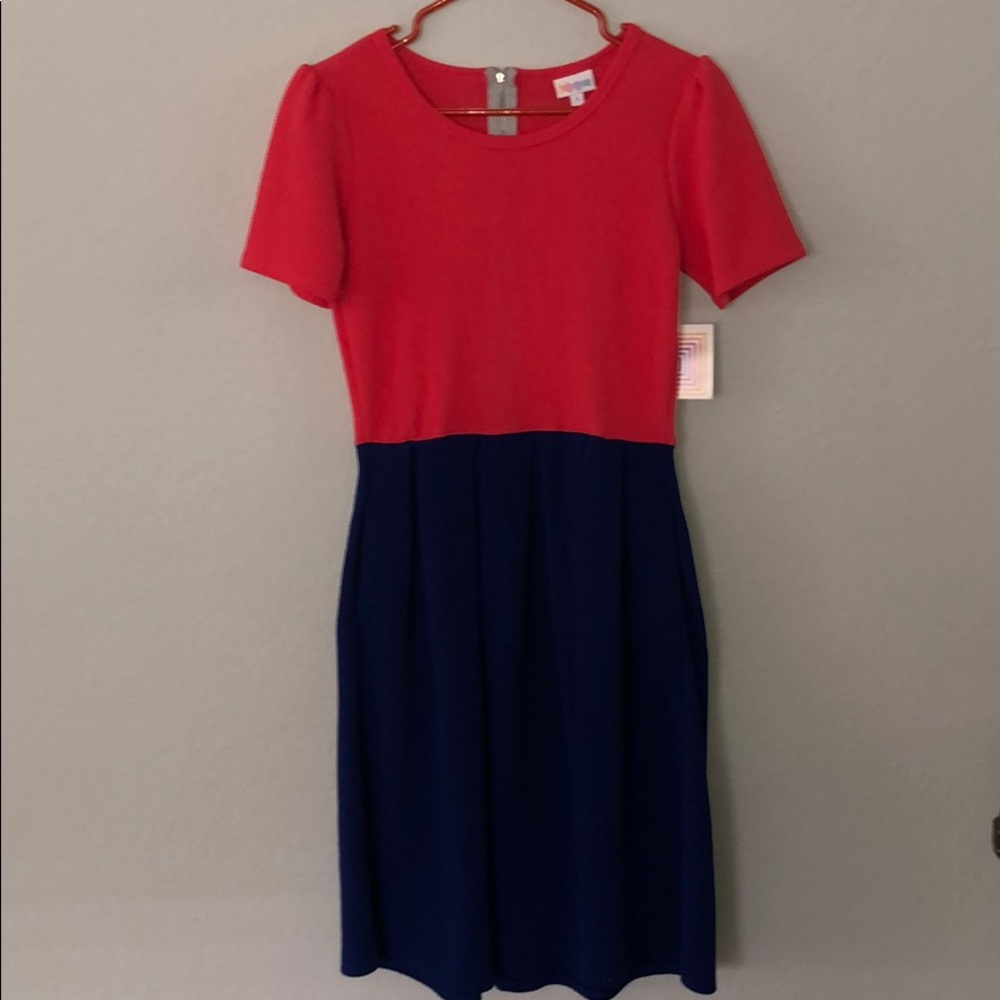 LuLaRoe Color Blocking Amelia size Small NWT